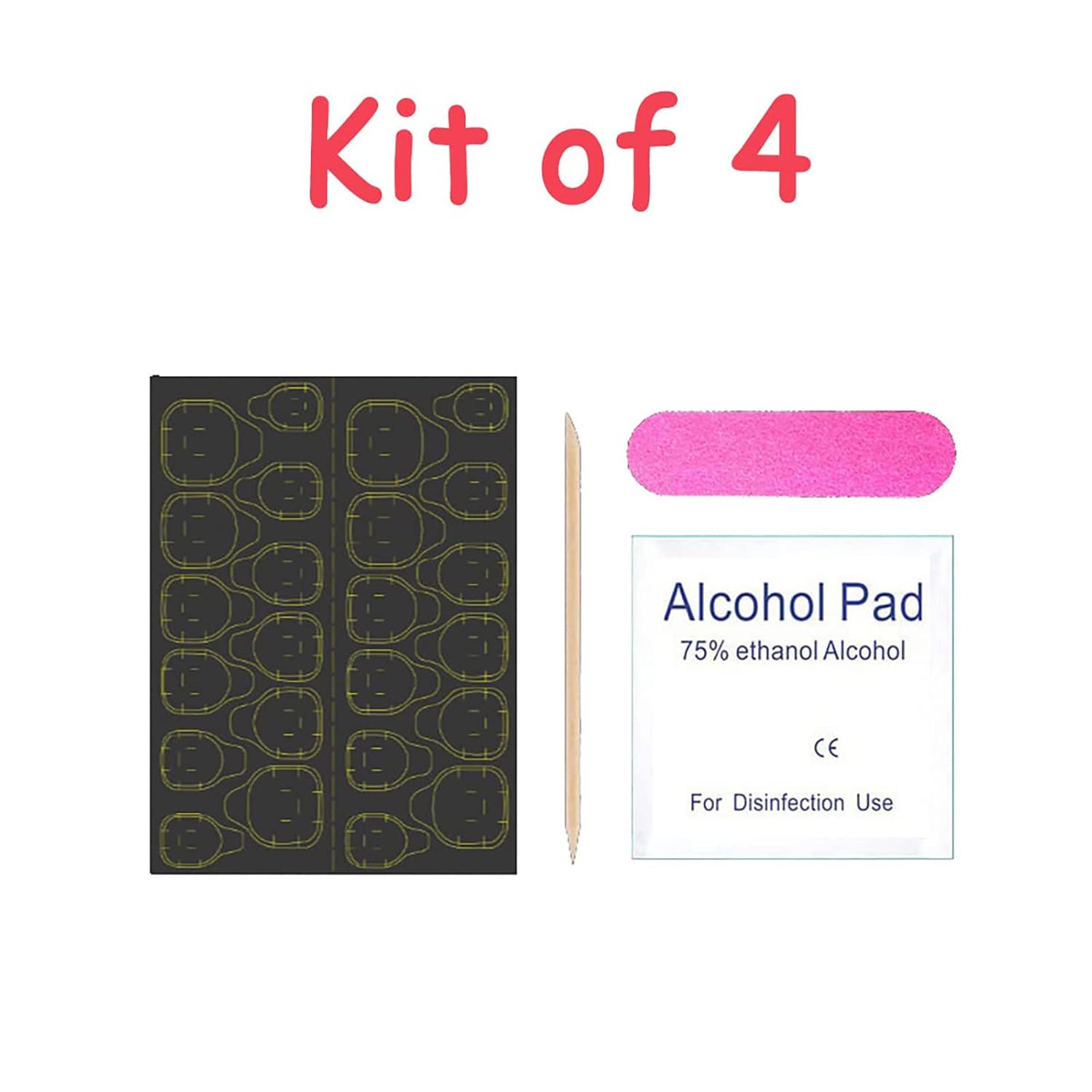 Green Press on Nails Long Coffin False Nails Gradient with Glitter Designs Glossy Acrylic Nails Full Cover Reusable Stick on Nails Jelly Press on Nails for Women and Girls 24Pcs